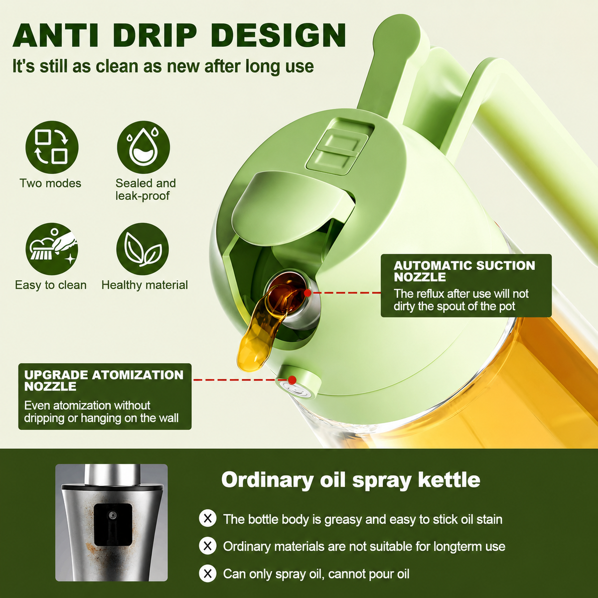 Spray oil bottle
