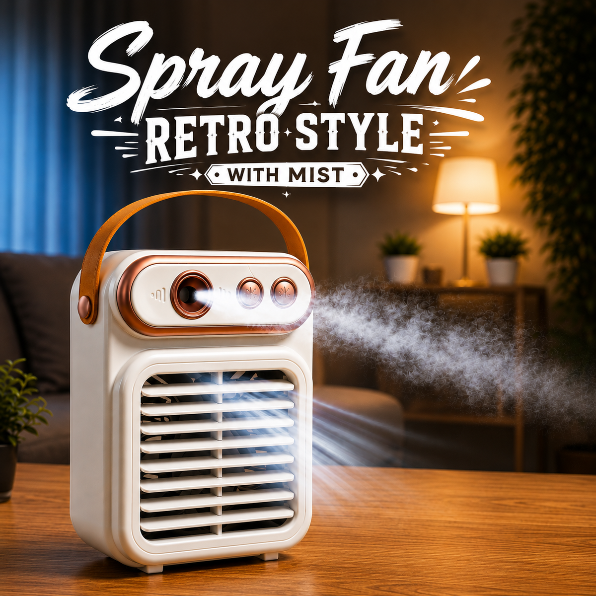 Spray Fan Retro Style with Mist