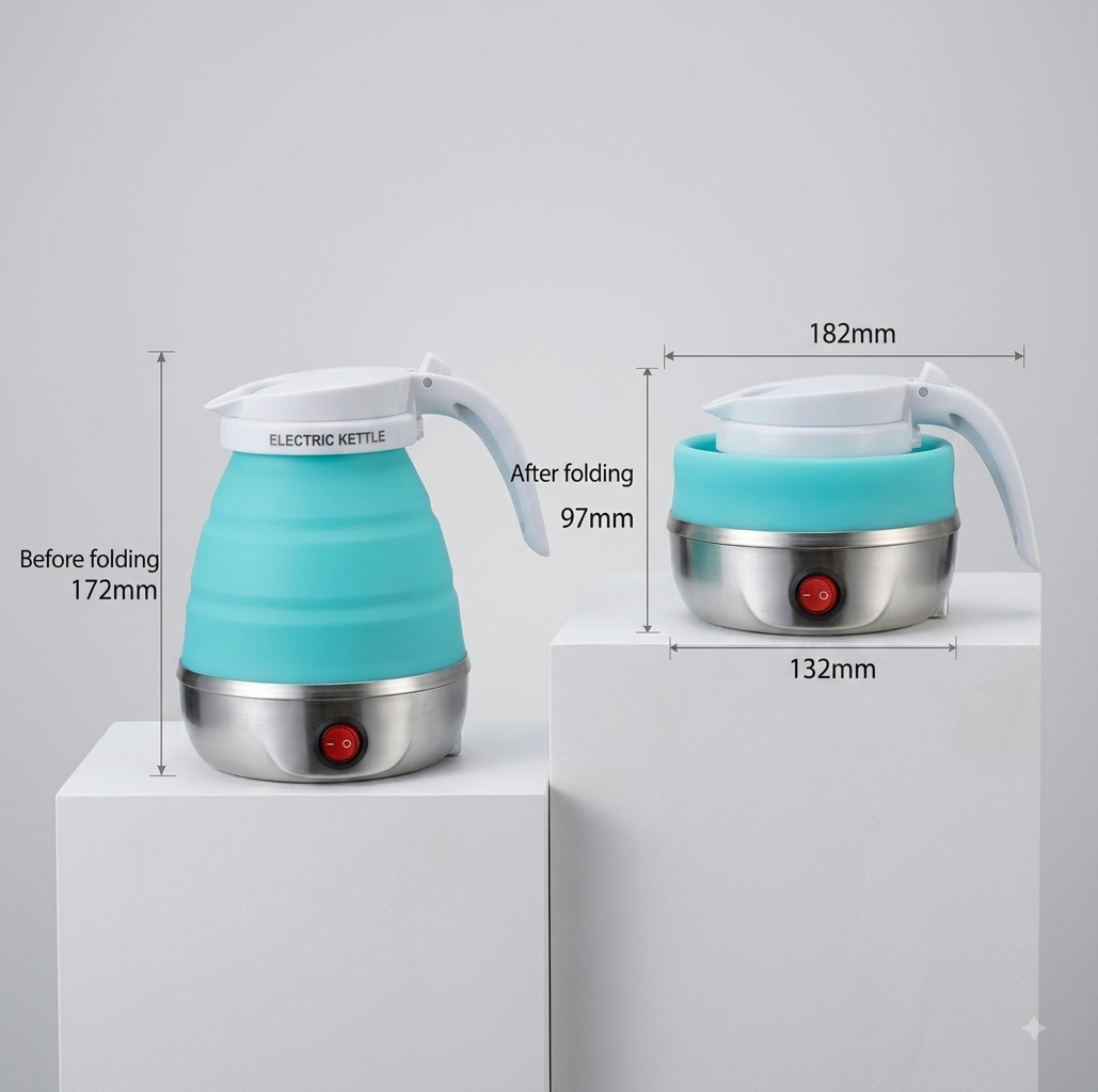 Silicon foldable kettle