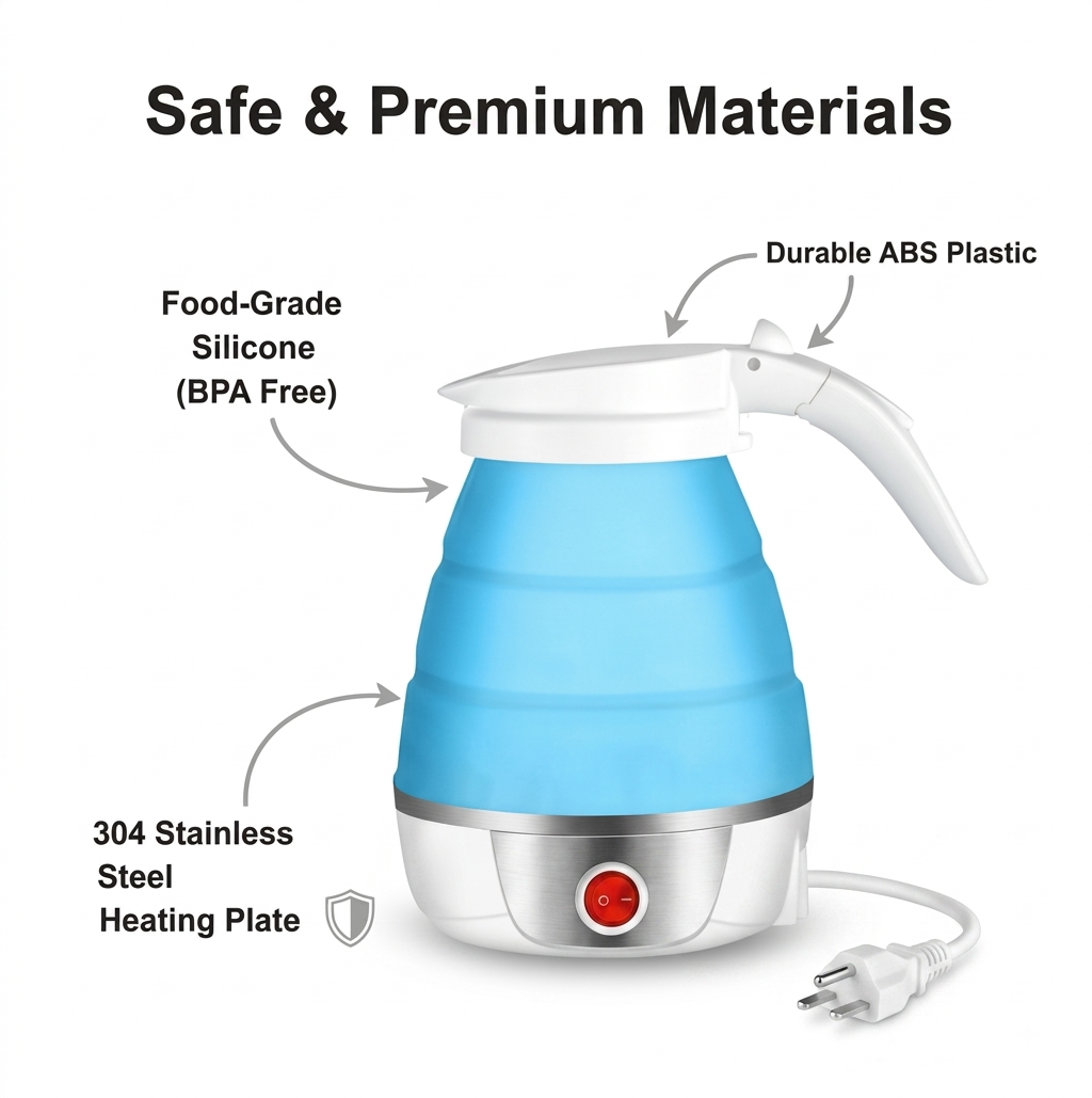 Silicon foldable kettle
