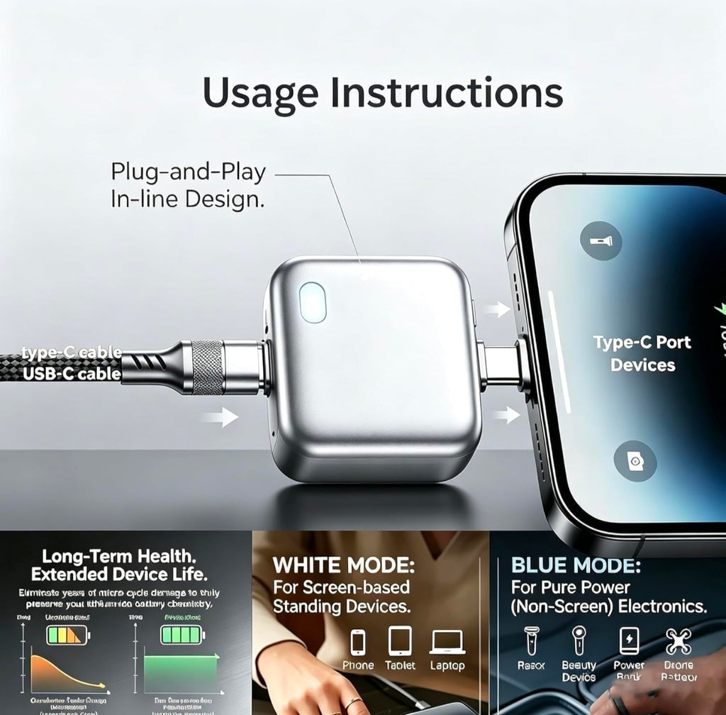 Smart Charger Adapter Auto Power Disconnector Guard Every Mobile