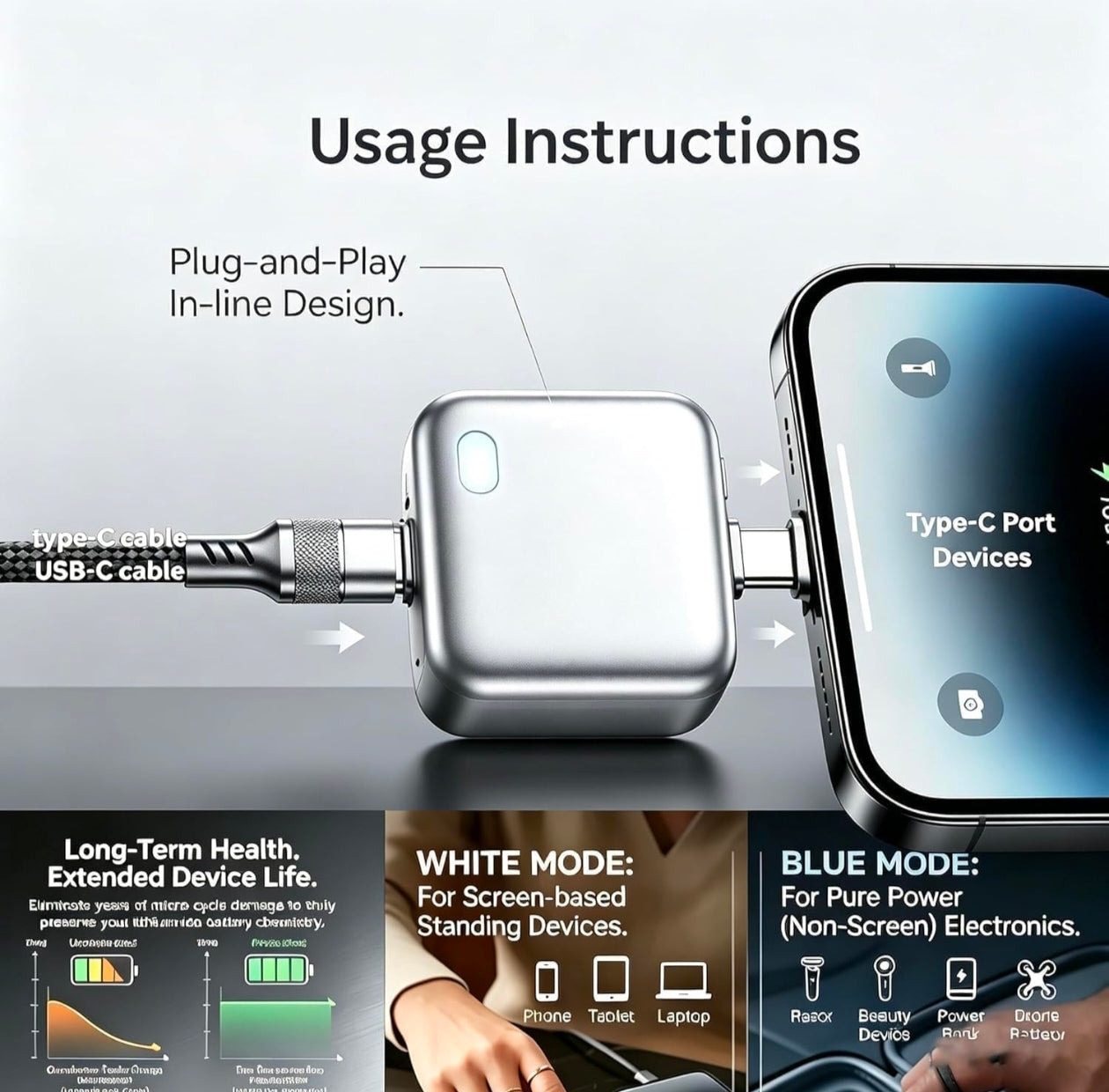 Smart Charger Adapter Auto Power Disconnector Guard Every Mobile