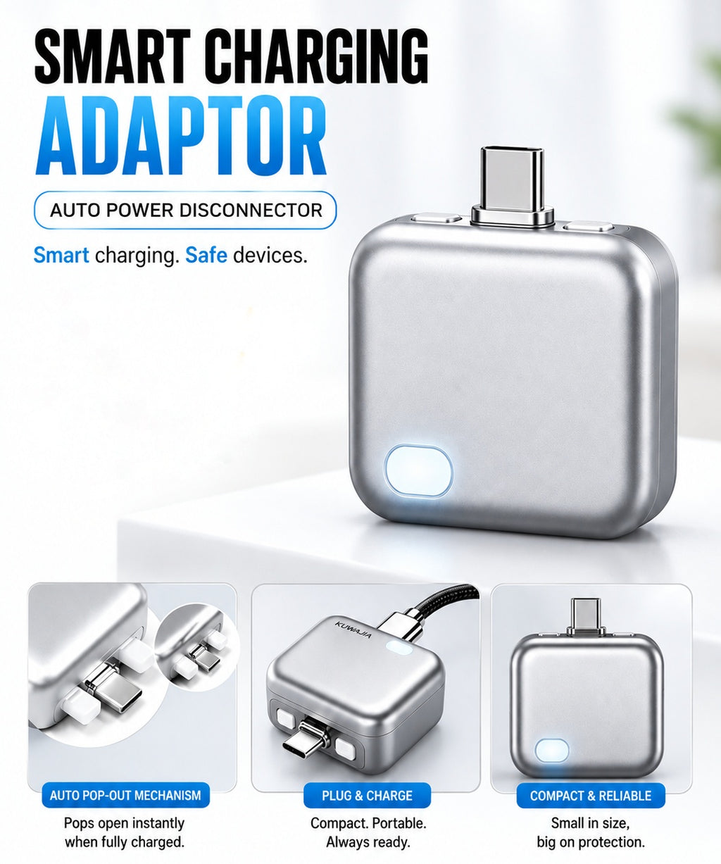 Smart Charger Adapter Auto Power Disconnector Guard Every Mobile